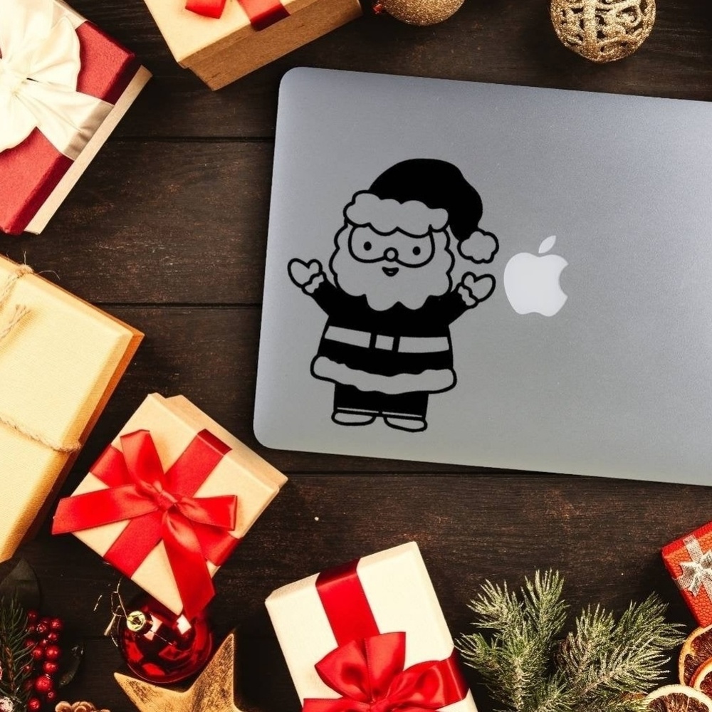 Santa claus vinyl decal any color
